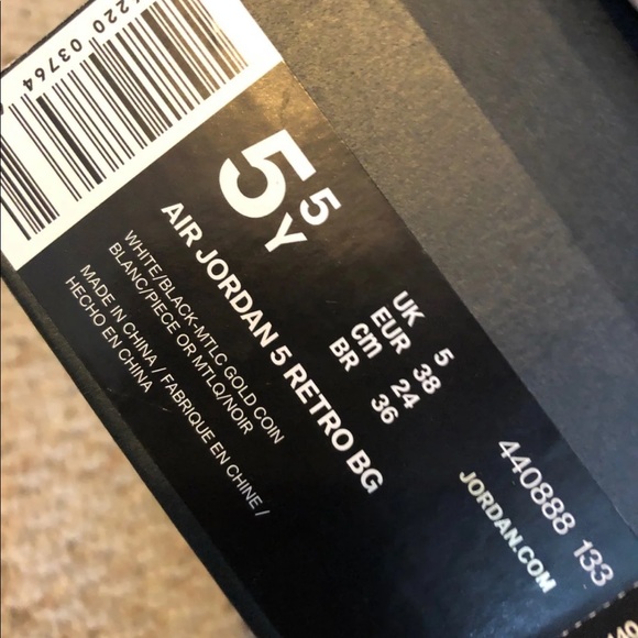 Air Jordan 5 Retro BG - Picture 3 of 3